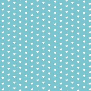 Cadet Blue Heart Shape Pattern